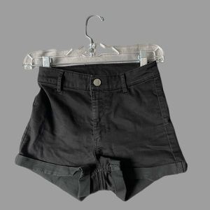 Black high waisted shorts